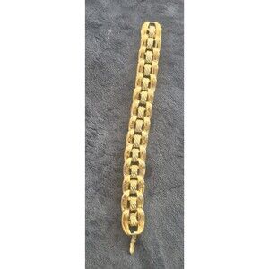Vintage 1980's Napier Signed  Gold Tone Bracelet  2.5 Inches